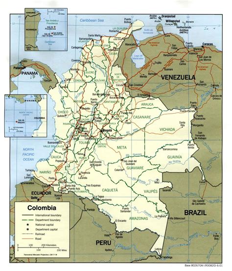 mapa colômbia